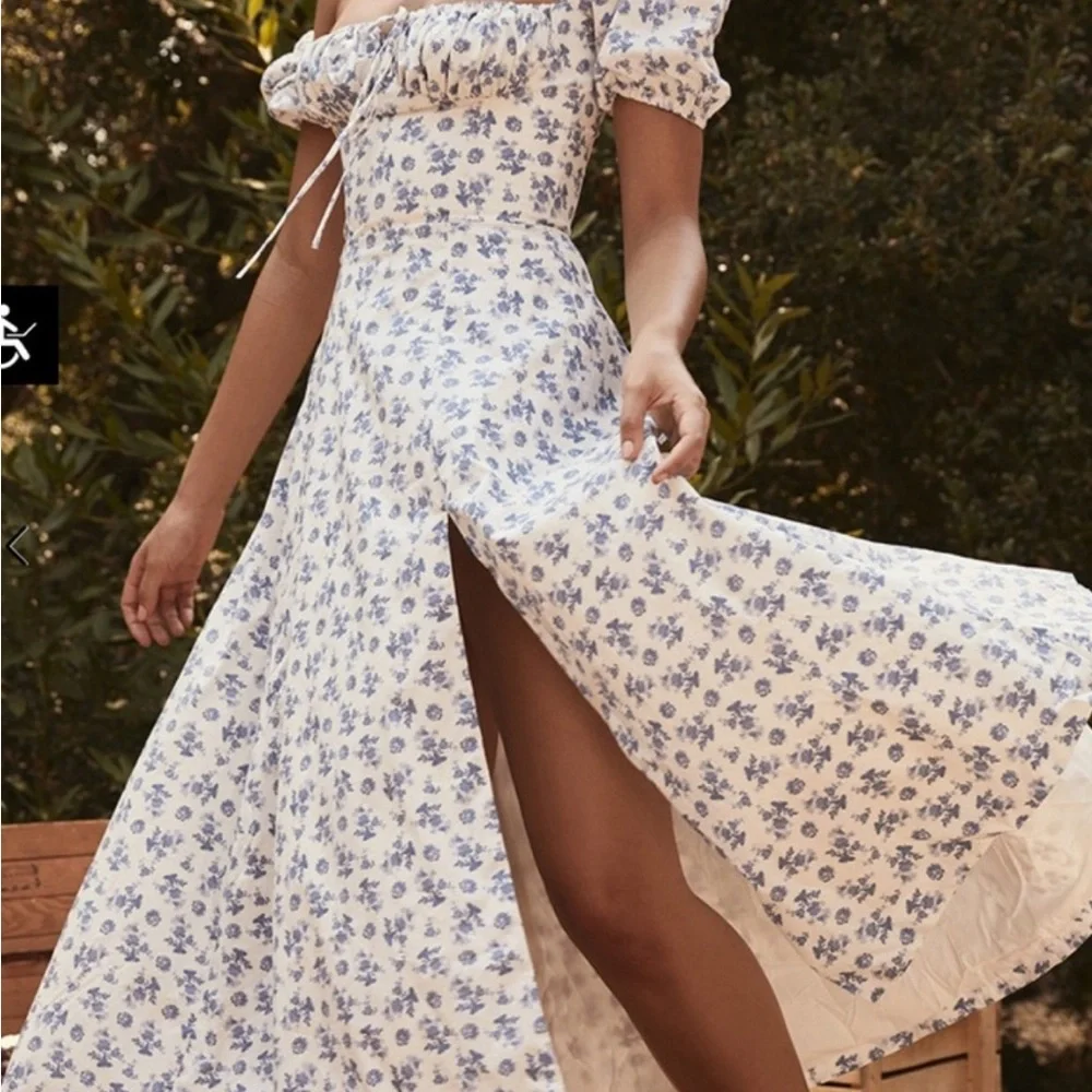 House of CB Tallulah Floral Midi Dress Size Medium - Picture 2 of 8